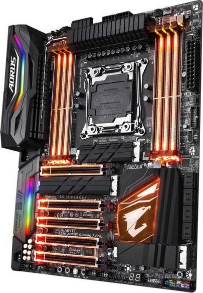 gigabyte-x299.jpg باندل استوک محاسباتی و رندرگیری مادربرد gigabyte auros x299 با پردازنده core i9 7920x - Image 1