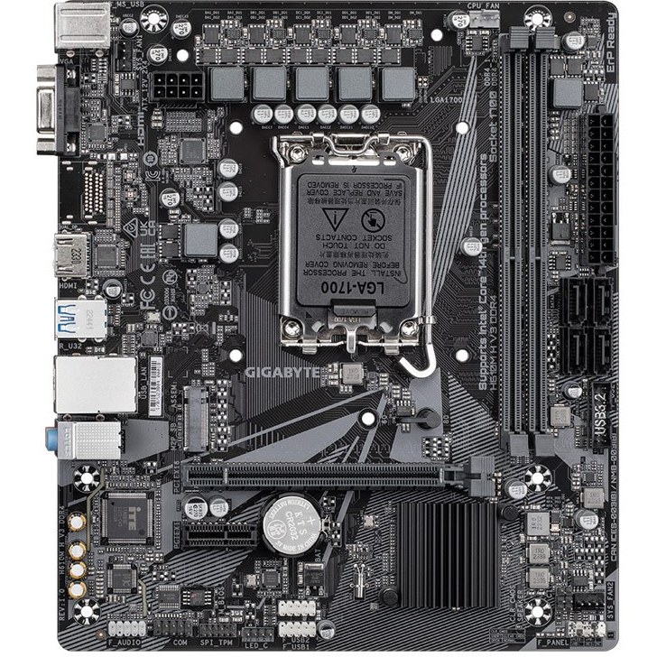 ehuvRlwv5kJUMDN- باندل استوک نسل 12 مادربردH610 GIGABYTE M-H DDR4 با پردازنده 12100 و فن خنک کننده - Image 1
